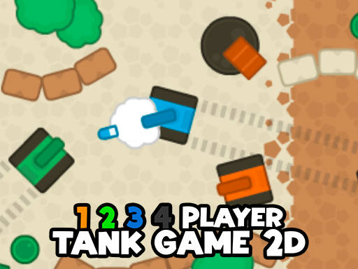 Play 1 2 3 4 Player Tank Game 2D