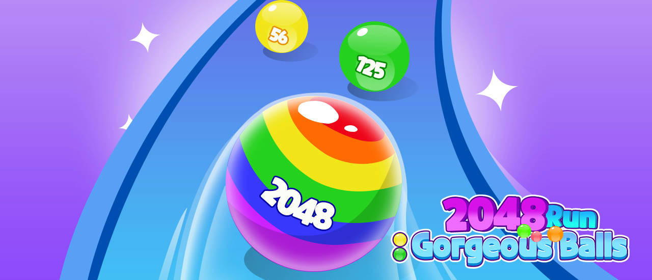 Play 2048 Run Gorgeous Balls