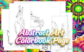 Play Abstract Art Colorbook Page