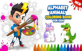 Play Alphabet Animal Coloring Book for Kids