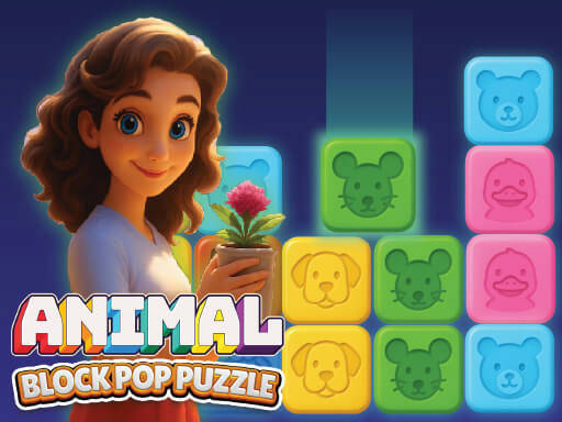 Play Animal Block Pop Puzzle