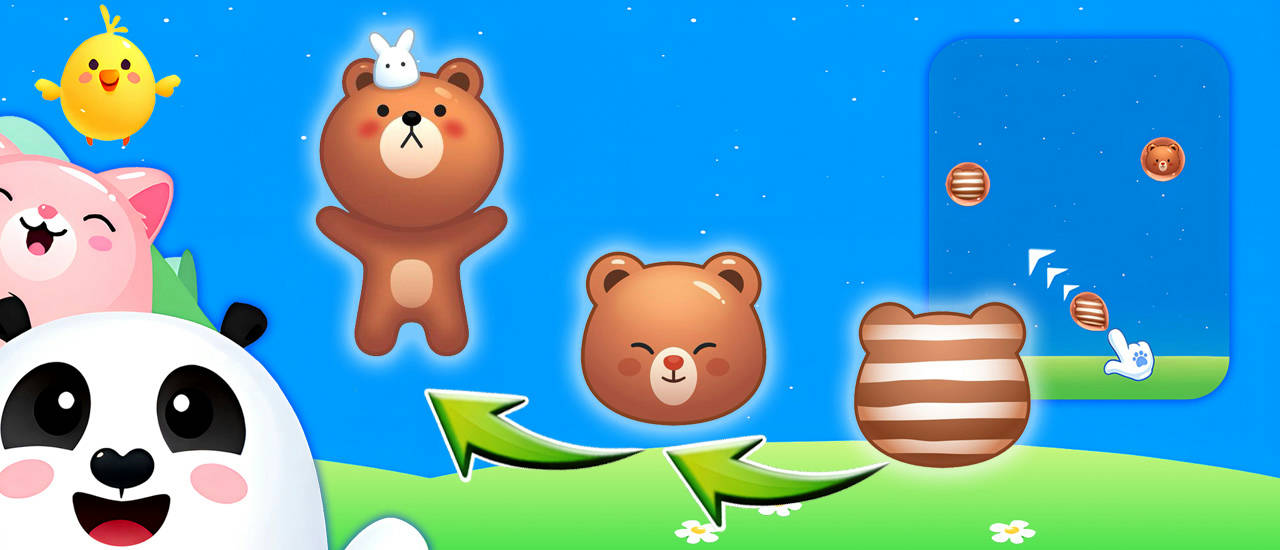 Play Animal Merge: Bubble Shooter