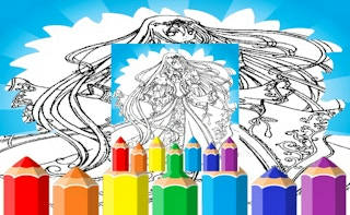 Play Anime Princess Coloring Pages