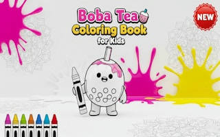 Play Boba Tea Coloring Book for Kids