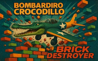 Play Bombardiro Crocodillo Brick Destroyer