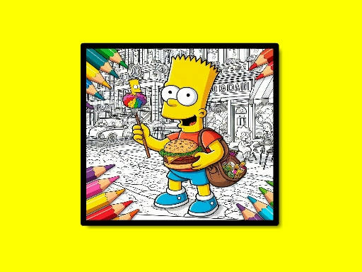 Play BTS Simpsons Coloring Book