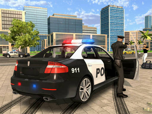 Play Cartoon Police Car Slide