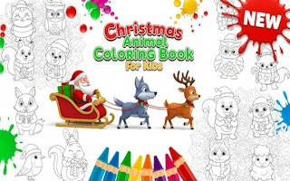 Play Christmas Animal Coloring Book for Kids