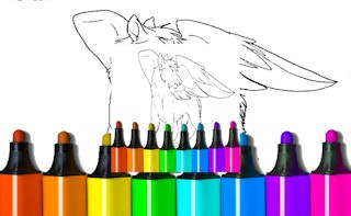 Play Coloring Pages Of Anime Wolves