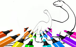 Play Dinosaur Coloring Pages Kids