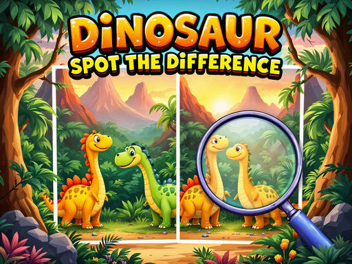 Play Dinosaur Spot The Difference