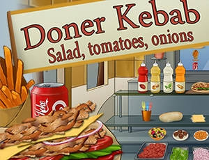 Play Döner Kebab : salade, tomates, oignons