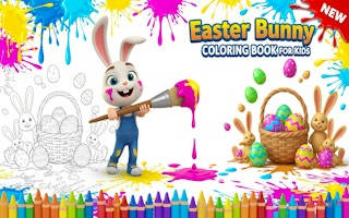 Play Easter Bunny Coloring Book for Kids
