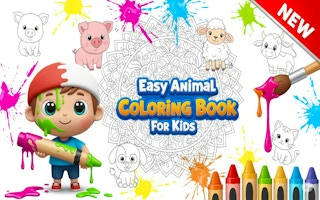 Play Easy Animal Coloring Book for Kids