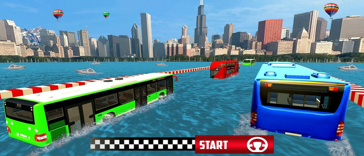 Play Extreme Water Surfer Bus Simulator