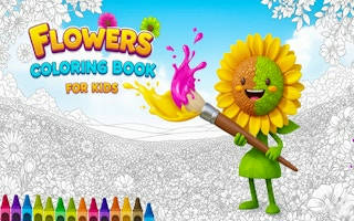 Play Flowers Coloring Book for Kids