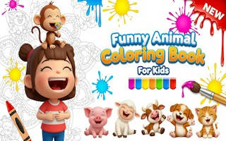 Play Funny Animal Coloring Book for Kids