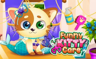 Play Funny Kitty Care