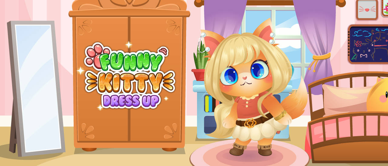 Play Funny Kitty Dressup