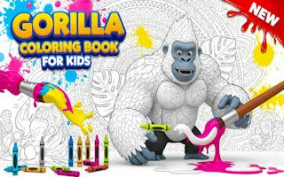 Play Gorilla Coloring Book for Kids