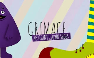 Play Grimace vs Giant Clown Shoes