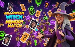 Play Halloween Witch Memory Match