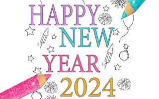 Play Happy New Year 2024 Coloring Game