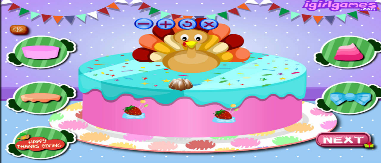 Play Happy Thanksgiving Cake Master