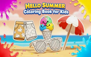 Play Hello Summer Coloring Book for Kids