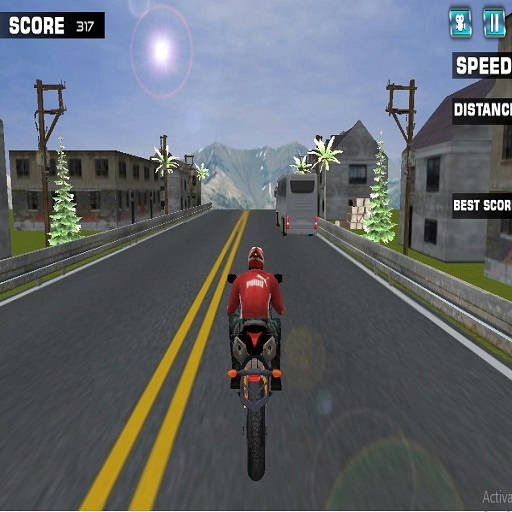 Play Highway Rider Motorcycle Racer Game