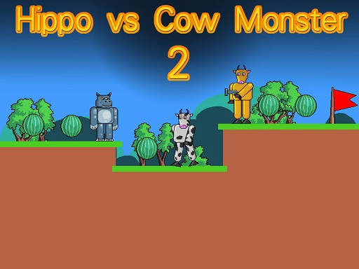 Play Hippo vs Cow Monster 2