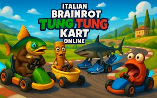 Play Italian Brainrot Tung Tung Kart Online