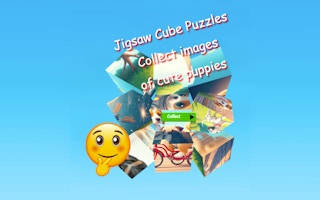 Play Jigsaw Cube Puzzles Collect Pictures with Cute Puppies