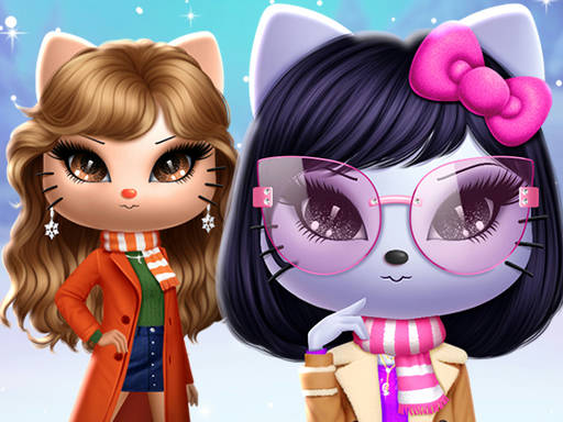 Play Kitty Squad Winter Dress up