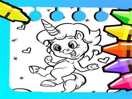 Play Magical Unicorn Coloring Pages