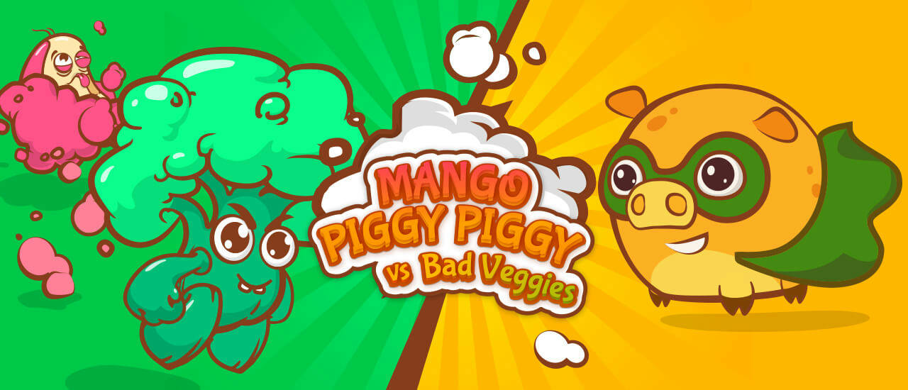 Play Mango Piggy Piggy vs Bad Veggies