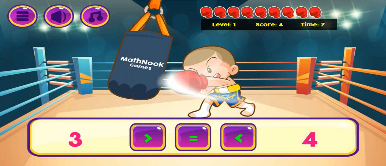 Play Math Boxing Comparison