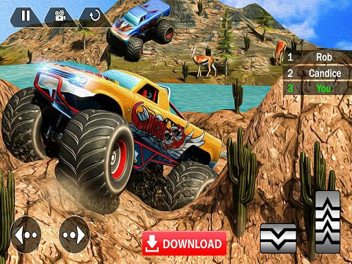 Play Mega Truck Race Monster Truck Racing Game