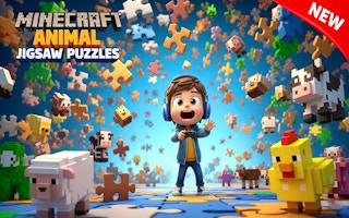 Play Minecraft Animal Jigsaw Puzzles
