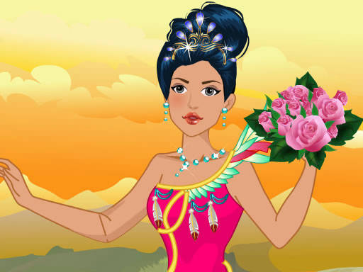 Play Native American Princess Wedding Dress up