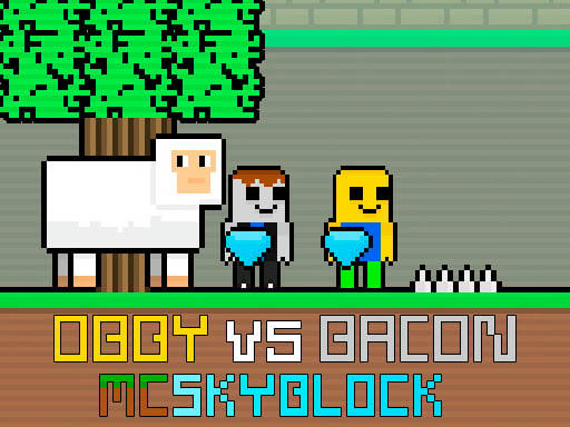 Play Obby vs Bacon MCSkyblock