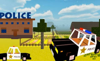 Play Police Craft Block Car Race