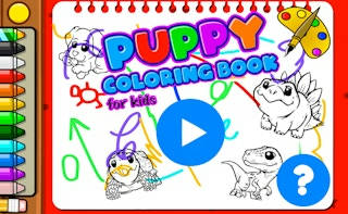 Play Puppy Coloring Book