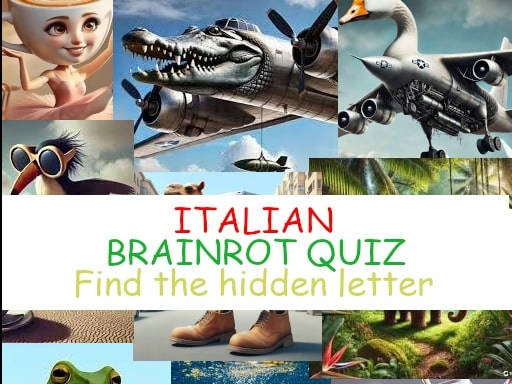 Play Quiz Find the Italian brainrot Letters