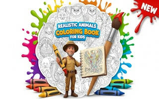 Play Realistic Animals Coloring Book for Kids