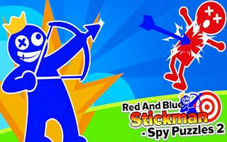 Play Red And Blue Stickman Spy Puzzles 2