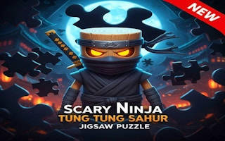 Play Scary Ninja Tung Tung Sahur Jigsaw Puzzle