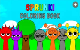 Play Sprunki Coloring Book