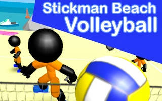 Play Stickman Beach Volleyball