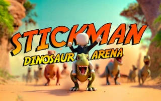 Play Stickman. Dinosaur arena